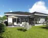 Bungalow | BU4 | 140 qm | 4 Zimmer | 2 Bäder | Küche | HWR | analog KfW55 - Ansicht Terrasse Bungalow | BU4 | 140 qm | 4 Zimmer | 2 Bäder | Küche | HWR | analog KfW55 - Ansicht Terrasse